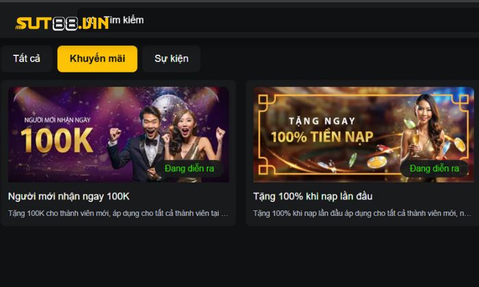Sut88 còn có những chương trình khuyến mãi cực kỳ hấp dẫn
